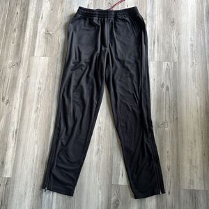 PRANA Breathe Joggers Pants Drawstring Elastic Side Ankle Zipper Black - Small